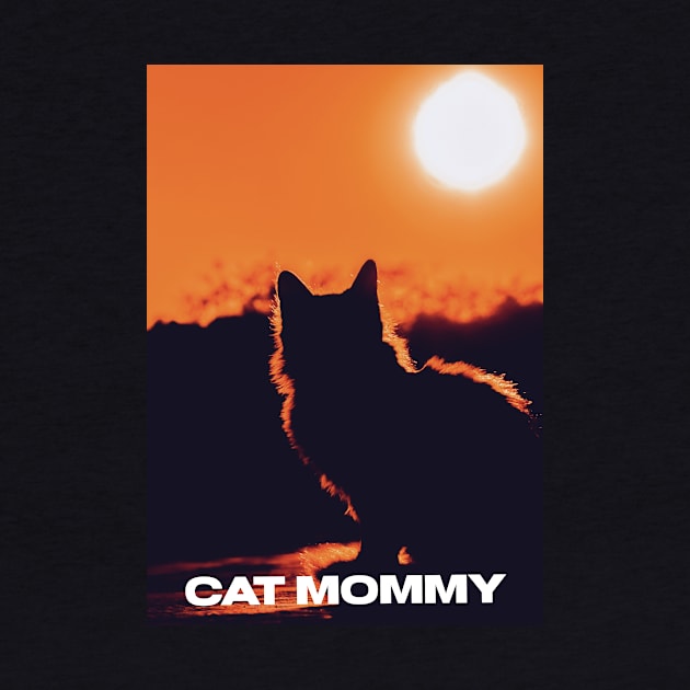 Cat in the sunset | Cat mommy by Dynasty Arts